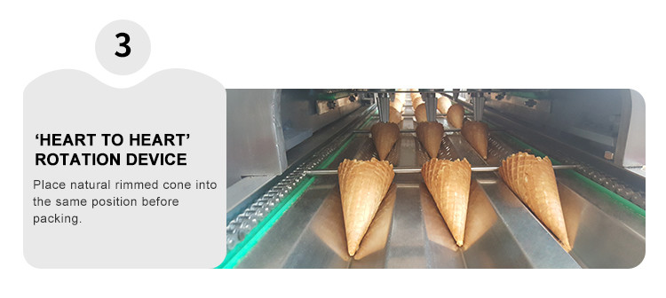 Rolled Sugar Cone Production Line Commercial Ice Cream Cone Making Machine
