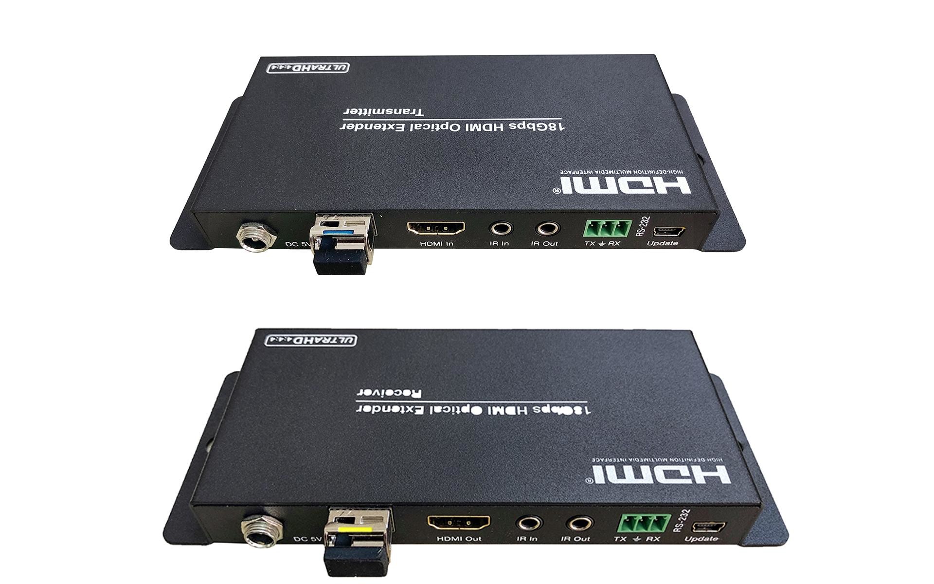 1KM HDMI over Optical Fiber Extender can extend to HDMI signal up to 4K Ultra HD