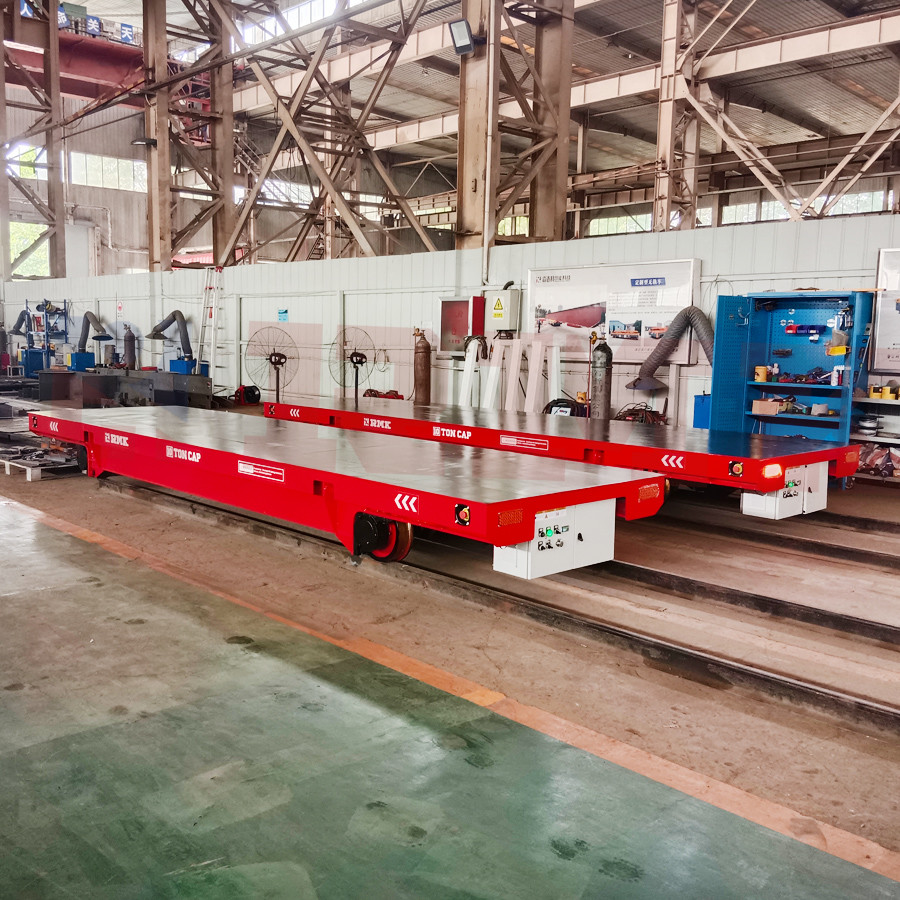 Heavy Load Remote Control 10 Tons Steel Pipes Electric Transfer Cart