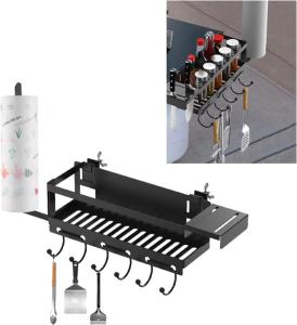 Quality Space Saving Grill Caddy with Paper Tower and Knife Holder Installation Type Hook wholesale