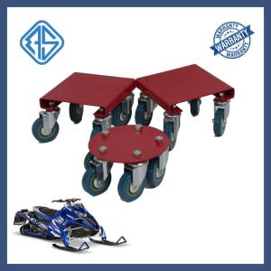 Quality Sled Roller Snowmobile Mover Dolly Flat 8 Inch Steel Plate Ski Wheels wholesale