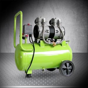 Quality 120L/Min 24L Oil Free Noiseless Compressor For Tire Inflation，The air compressor is put the 1100w copper induction motor wholesale