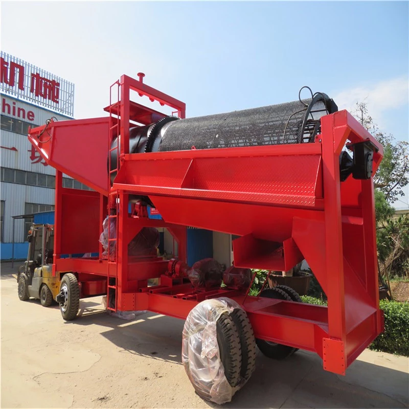 Small Scale 5TPH - 10TPH Gold Trommel Wash Plant Gold Mining Equipment