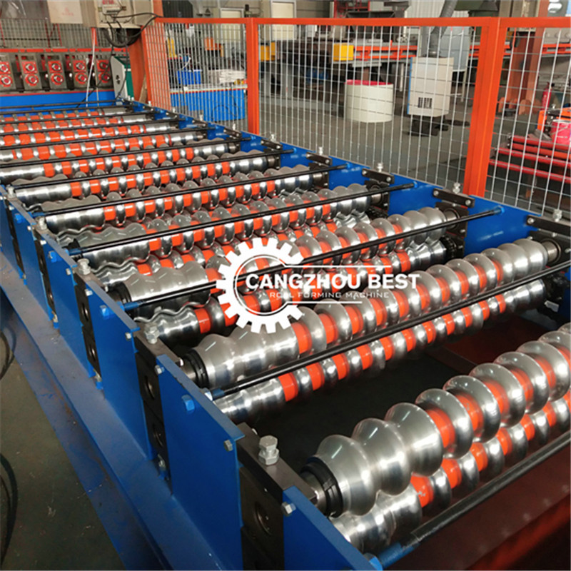 SGS 6ft 3 In Corrugated Steel Sheet Roll Forming Machine