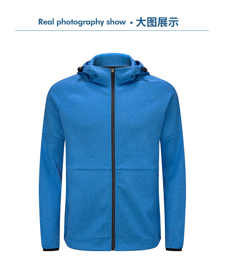 2021 New fall/winter sport coat Men's and women's thickened Hooded running fitness hoodie