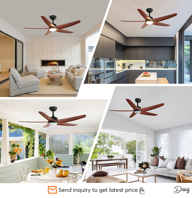 Support Dimmer 52 Inch/OEM 110-220V Nordic Popular Sale ABS Ceiling Fan with DC Motor
