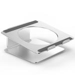 1552g 10mm Thickness Adjustable Notebook Desk Stand Silver Aluminium