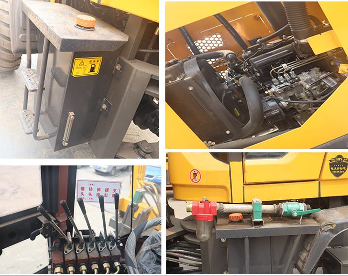 Guardrail Pile Driver Wheeled Highway Guardrail Drilling Machine Vibro Machine