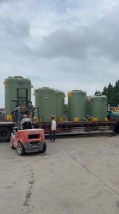 Quality Vertical Alkali Resistant FRP Water Tank For Water Purification wholesale