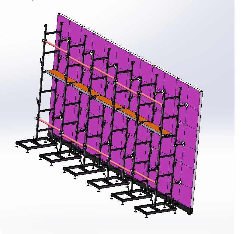 Custom Sizes Lighting Video LED Display Wall Ground Stand Support for Outdoor Events