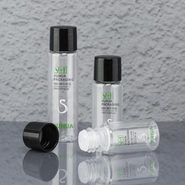 OEM ODM Cosmetic Packaging Screw Cap Toner Bottle 10ml 15ml 20ml Plastic Dropper