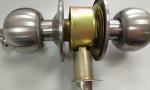 House Stainless Steel Key Lock Door Knob / Double Cylinder Door Knob