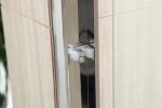 Hinge tempered glass shower doors,unique hinge shower door,tempered shower