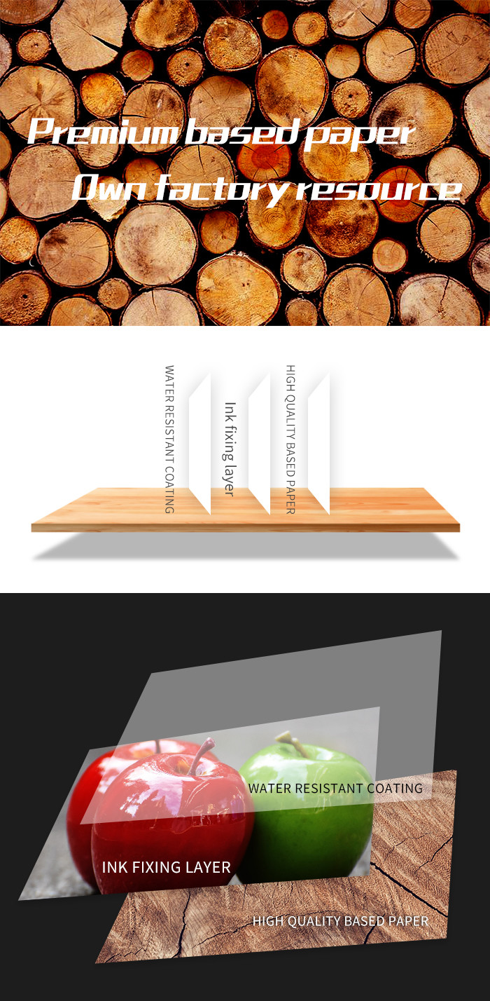 High Glossy 230gsm 5R Photo Paper , 5 By 7 Photo Paper Cast Coated For Albums