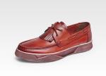 Outdoor Mens Slip On Leather Sneakers Soft Flat Comfortable Walking Shoes