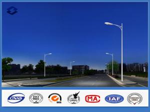Quality One Arm Conical Hot Dip Galvanized Street LED Light Steel Pole wholesale