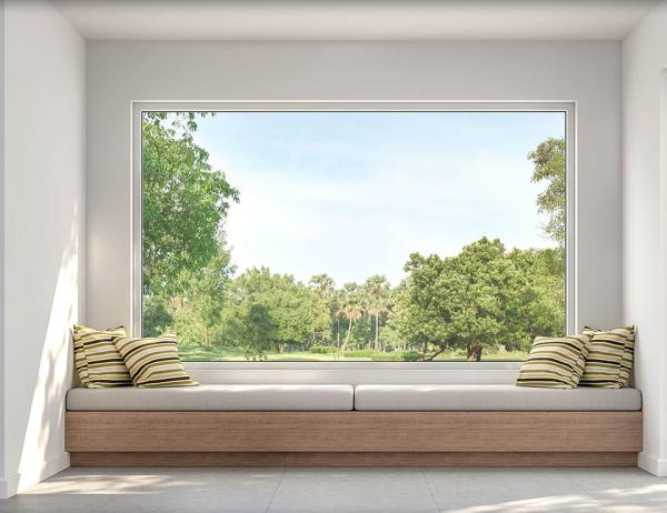 Double Glazed With Hurricane Impact Glass Swing Aluminum Horizontal Hanging