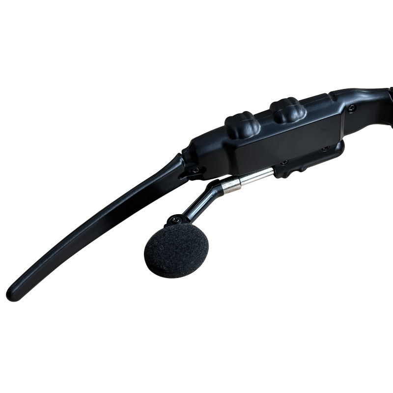 Black Outdoor Sport Bluetooth Sun Glasses with 187*85*75mm Dimensions