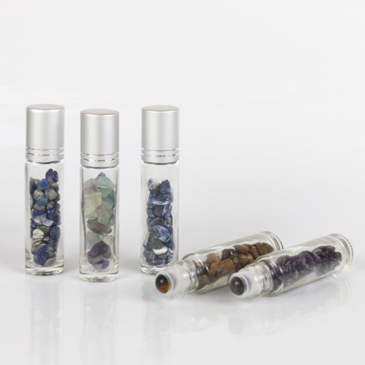 Bottle With Aluminum Cap 3ml Roll On Bottles Gemstone Roller Bottles Wholesale