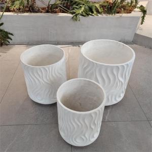 Quality 22 Pound Fiber Clay Planter Reinforced For Flower And Green Plant wholesale