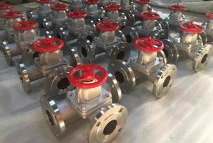 Quality 3 Way Stainless Steel Diaphragm Valve with RF Flanged Connection wholesale
