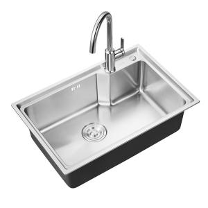 Quality Brushed Stainless Steel Kitchen Sink Double Bowl 680x450x227mm wholesale