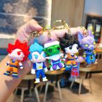 OEM Cartoon 3D Kawaii Sun Wukong Anime Character Keychain 3D Cartoon Pvc