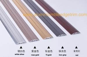 Quality Extruded Anodized Aluminium Floor Trims , Floor Transition Strips Metal Different Color wholesale
