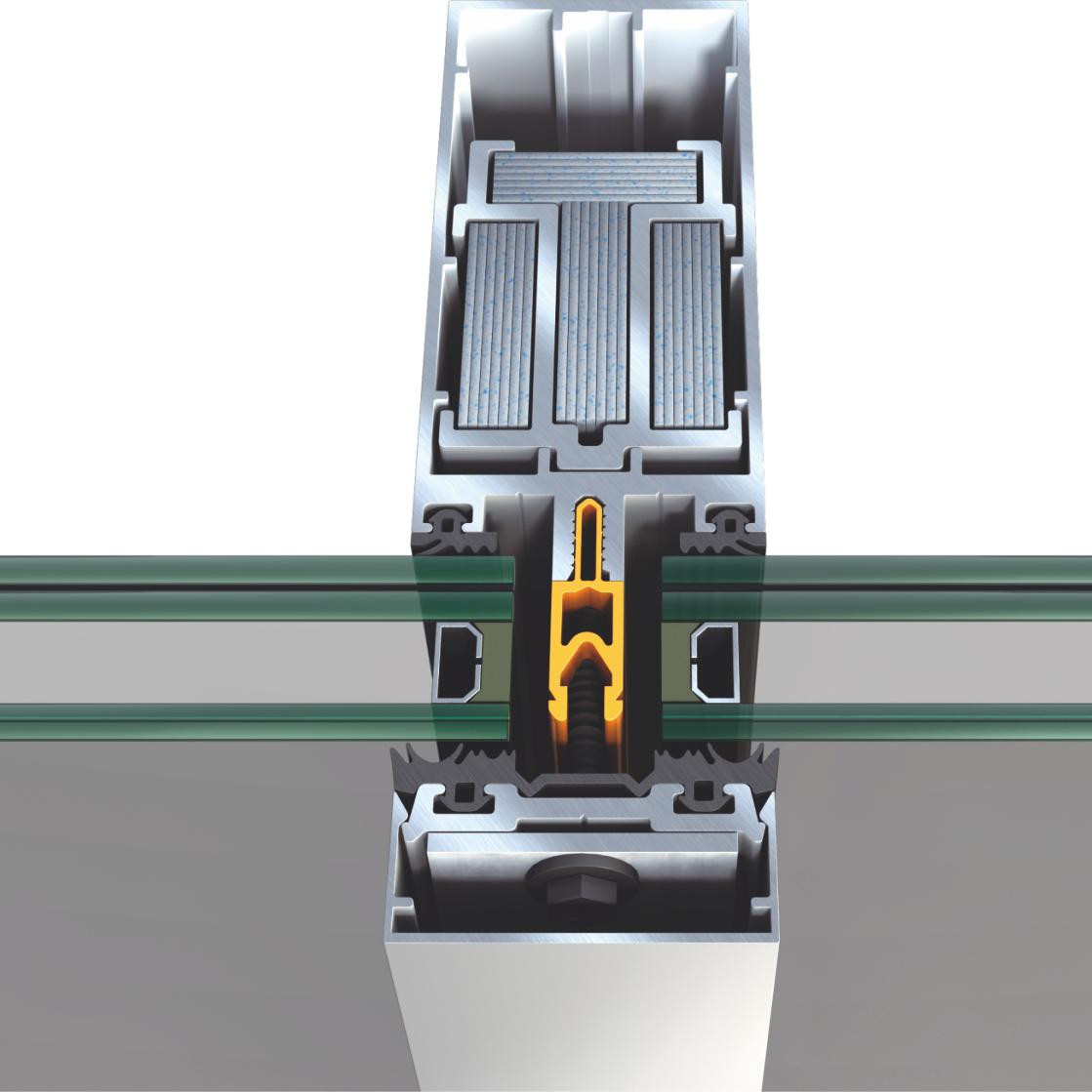 High Rise 6061 Curtain Wall Aluminium Profiles for Office Building