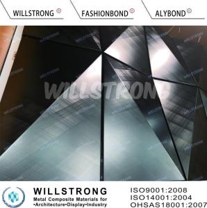 Quality 3D Design Black Aluminum Composite Panel With 0.4 / 0.5mm Thick Fireproof wholesale