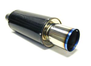 Quality Carbon Fiber 51mm 1.2mm Universal Exhaust Muffler wholesale