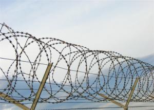 Quality BTO 22 Concertina Razor Fence Wire 10 - 65mm Bard Length For Residences Fencing wholesale