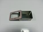 Rectangle Painted Mini Tin Cans For Mint / Candy / Wax / Plum