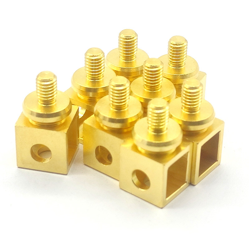 Automotive Custom Made CNC Parts Polishing Turned Brass Components High Precision