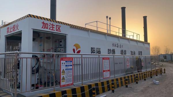 Customized Container Fuel Station Diameter 2700mm Horizontal Gas Station