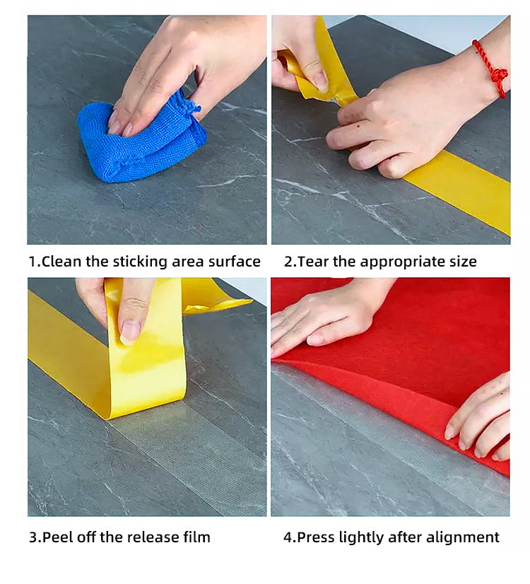 50m Cloth Duct Tape Double Sided Cloth Carpet Seam Tape With Hot Melt Adhesive Edge