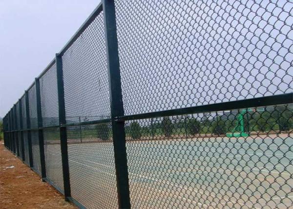 Cheap White Vinyl Coated L30m Metal Chain Link Fencing For Basketball Court for sale