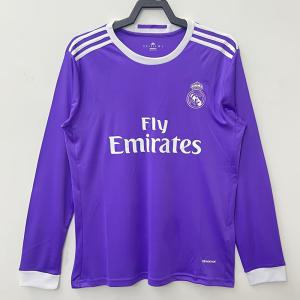 Quality Edition Long Sleeve Soccer Jerseys Purple Retro Football Jersey wholesale