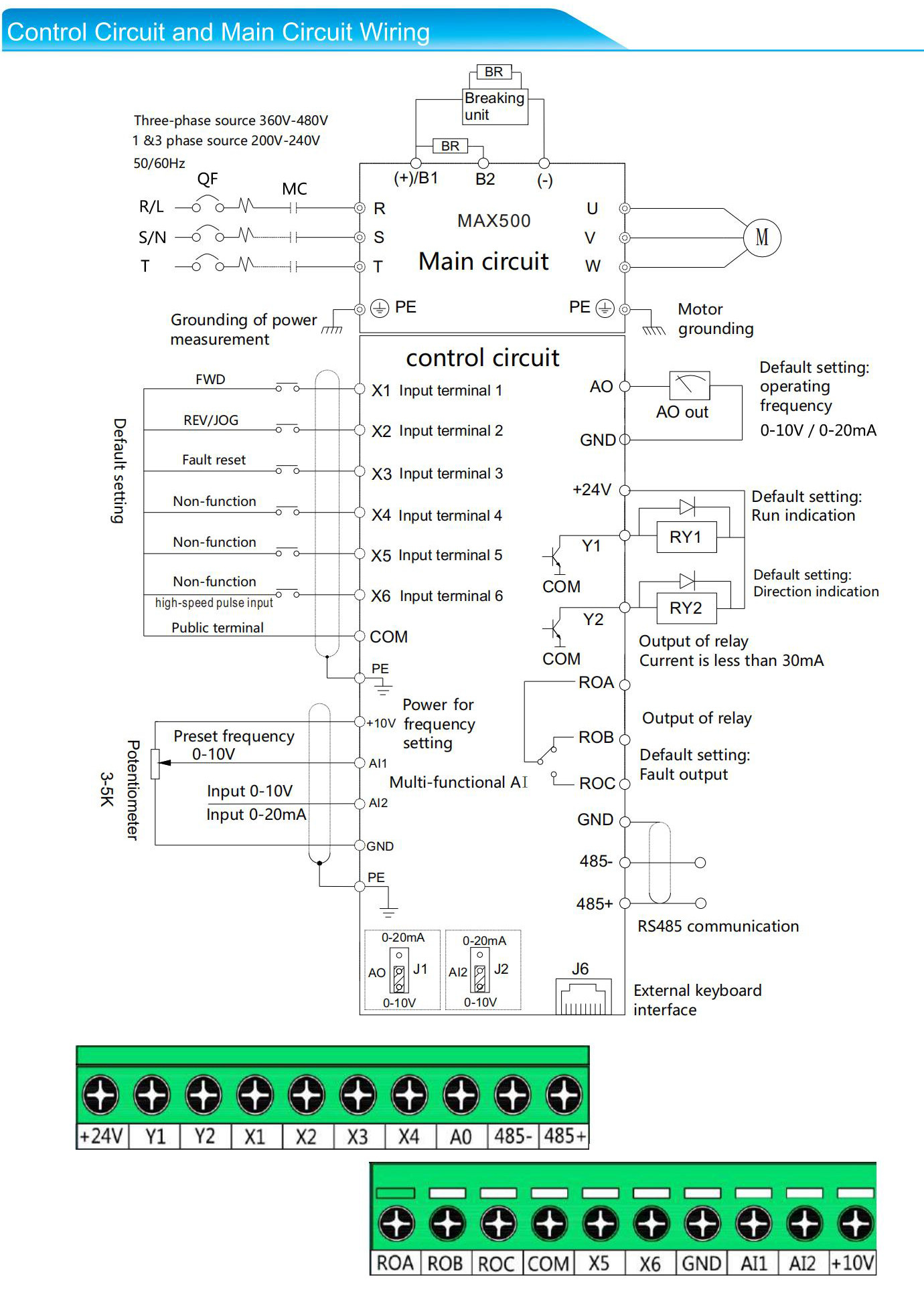 Stable Operation Inomax Variable Frequency Inverter Water Proof IP65 VFD
