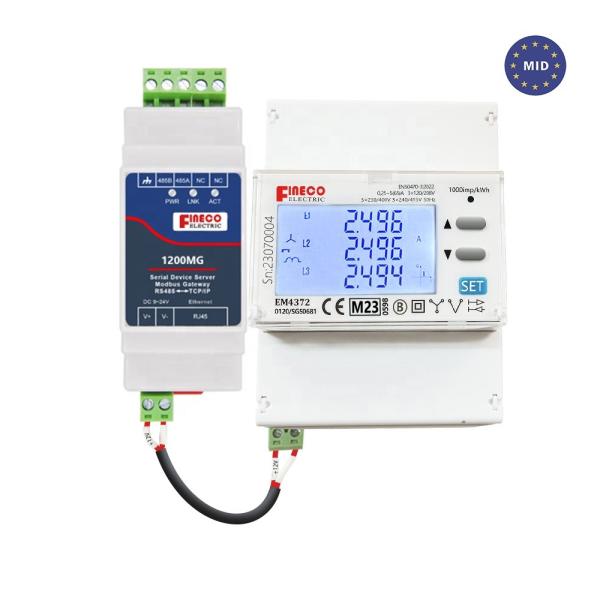EM4372 3*230/400V 3*240/415V 5 65 A Three Phase Meter with Energy Management