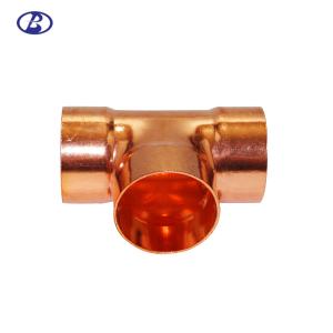 Quality Anti Corrosion Refrigeration Copper Fittings Copper Tee Three Way Coupling wholesale