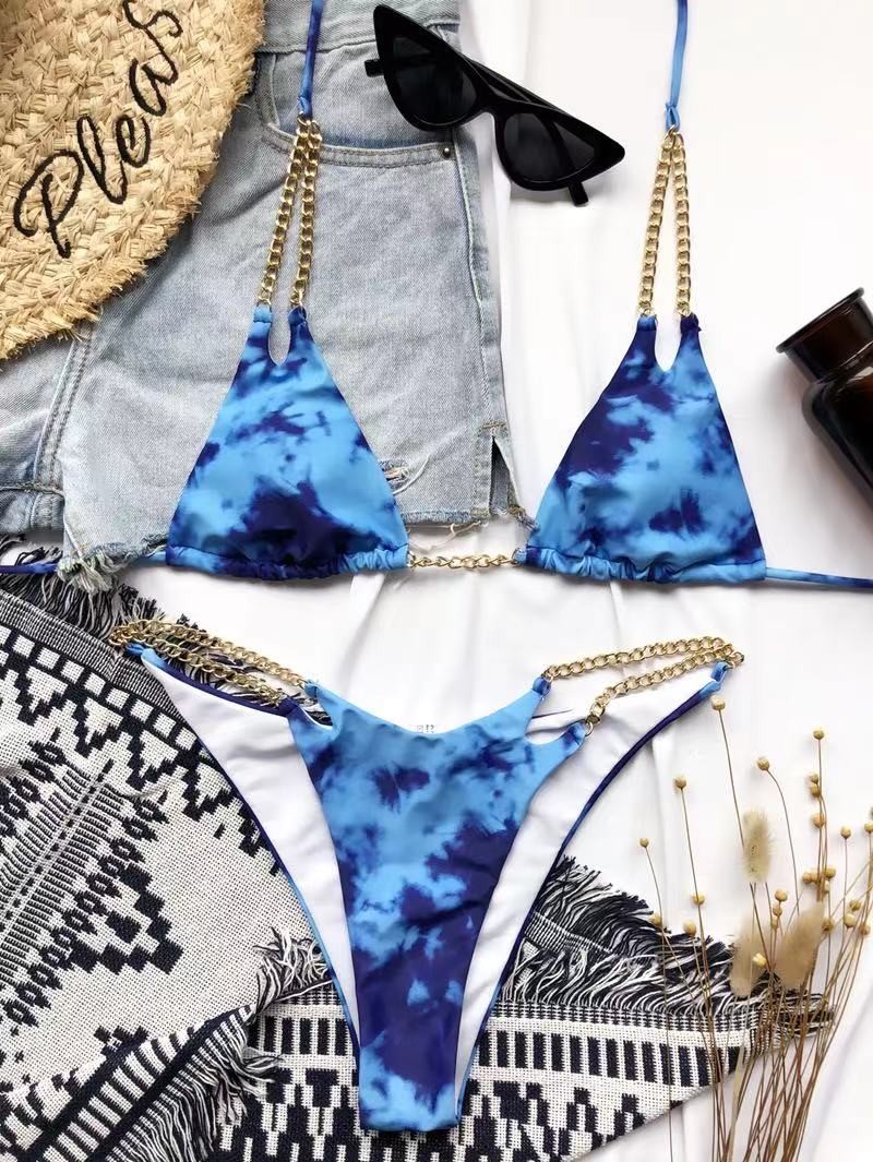 Sexy Black White Bikini Bathing Suits Color Matching U Drag Women 2 Piece Bikini full colour summer suit bikini UPF50++