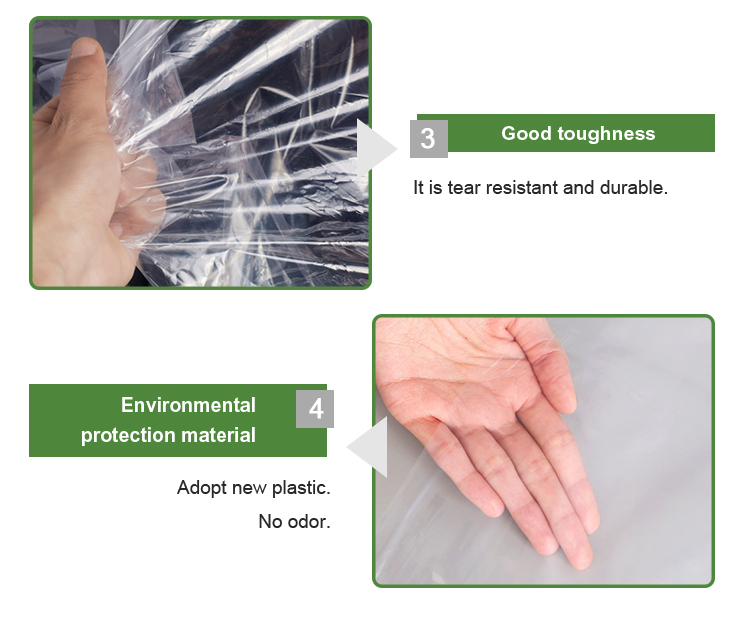 Waterproof Dustproof Plastic Garment Packaging Bags for Suit and Dress Storage OEM