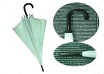 Light Green Women'S Stick Umbrellas , Solid Stick Umbrella Windproof Frame