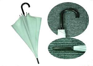 Quality Light Green Women'S Stick Umbrellas , Solid Stick Umbrella Windproof Frame wholesale