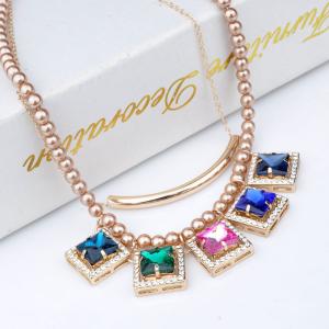 Quality latest design gold plated chain fashion pendant necklace wholesale
