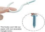 Multiple Kitchen Plastic Coated Iron 4.9mm Eye Hook Nails