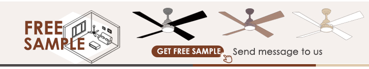 Smart remote control 52 inches 6 speeds MDF black ceiling fan with Metal body material