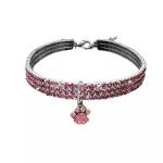Rhinestone Cat Diamond Collar Blue Red Diamond Collar Necklace For Dogs