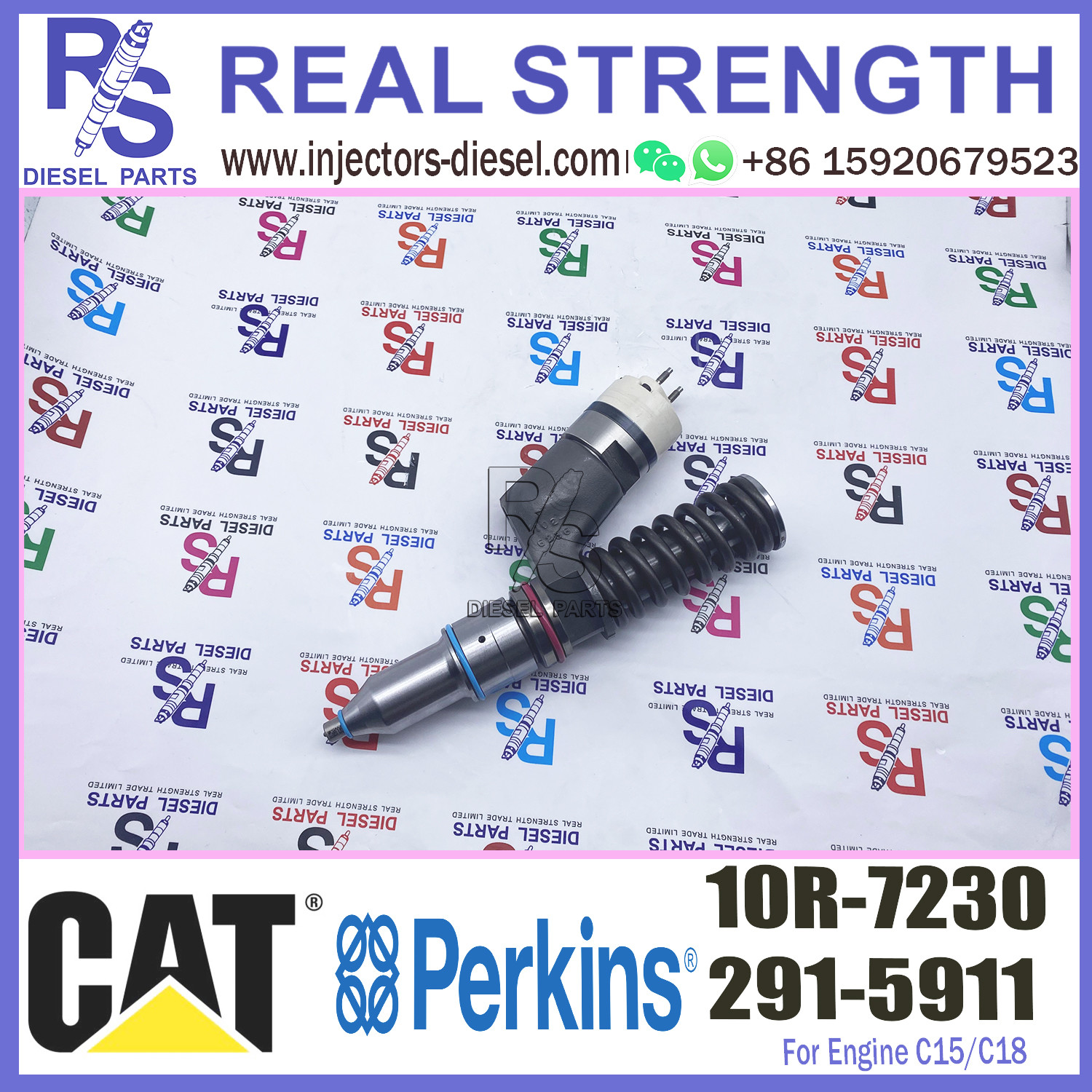 Diesel Engine Parts fuel injector 291-5911 10R-7230 For CAT Caterpillar Excavator 395 390F L